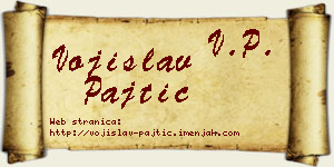 Vojislav Pajtić vizit kartica